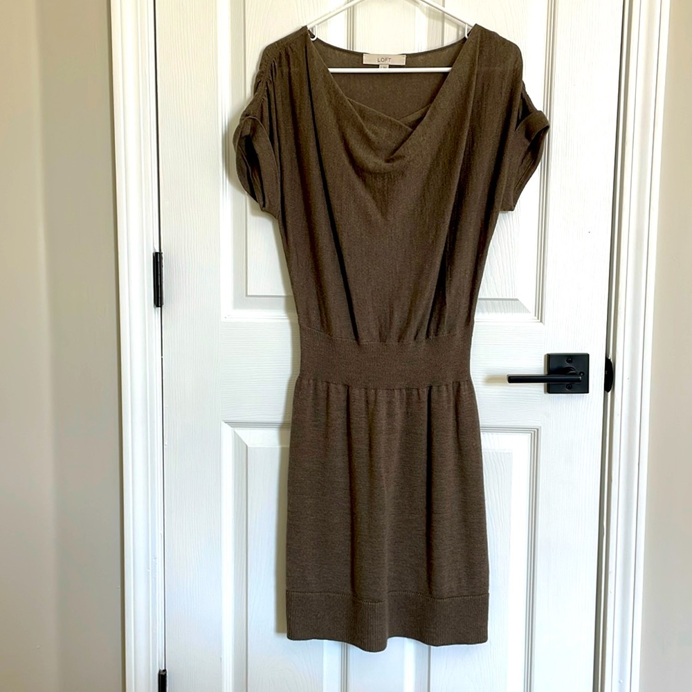 Tan Sweater Dress